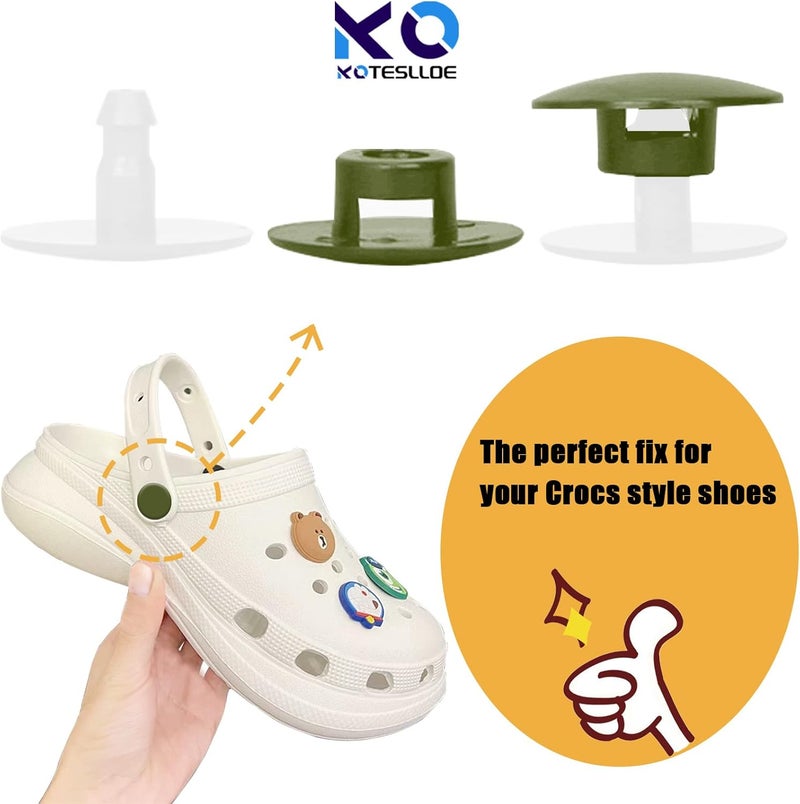 KOTESLLOE 8 Sets Replacement Rivets for Crocs, Replacement Parts for Crocs - Image 2